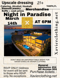 Night in paradise Xavier Clothing and Xavier Jewels event